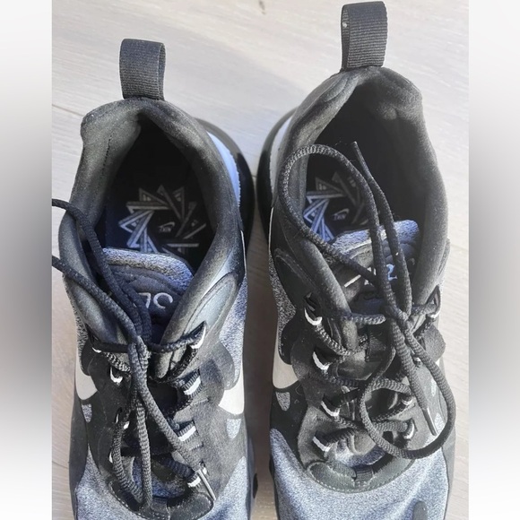 Men’s Size 9 - Nike Air Max 270 React Op-Art Optical Black/Gray Running Sneaker - Picture 7 of 9